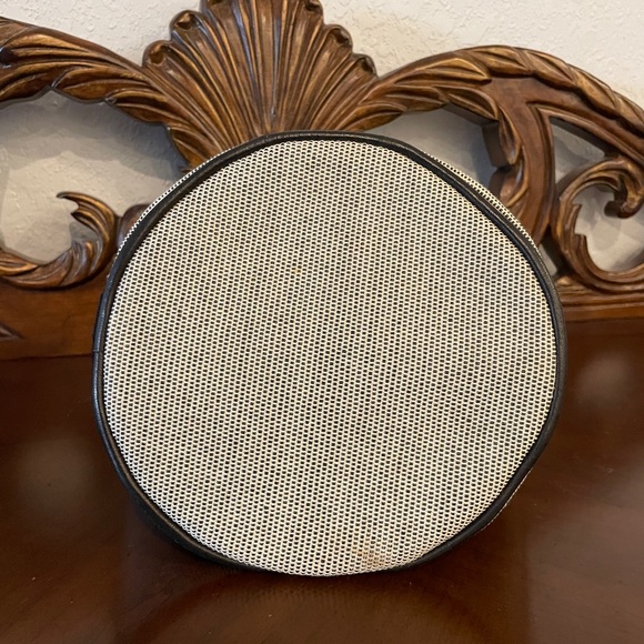 Hermès Canvas Toile Saxo Carry Sack Bag Grey Black Tote - Picture 13 of 14